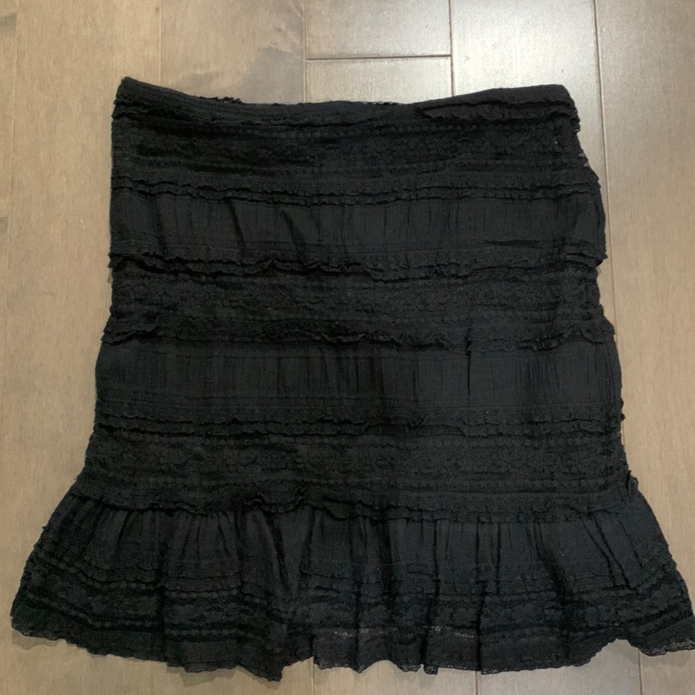 Max Studio, black stretchy mini skirt, size: L